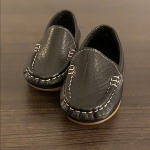Size 5c Black Faux Leather Loafers